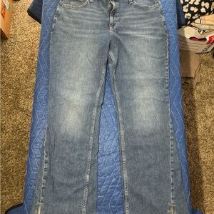 Vintage-Style Lee Front Seam Split Hem Jeans - women’s